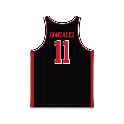 Georgia - NCAA Women's Basketball : Enjulina Gonzalez - Black Basketball Jersey-1