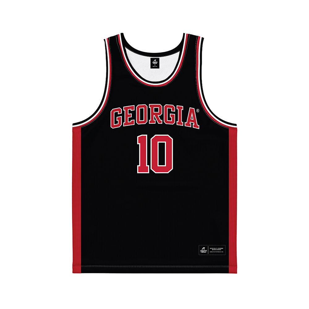 Georgia - NCAA Women's Basketball : Aubrey Beckham - Black Basketball Jersey-0