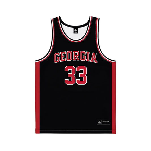 Georgia - NCAA Women's Basketball : Mia Woolfolk - Black Basketball Jersey-0