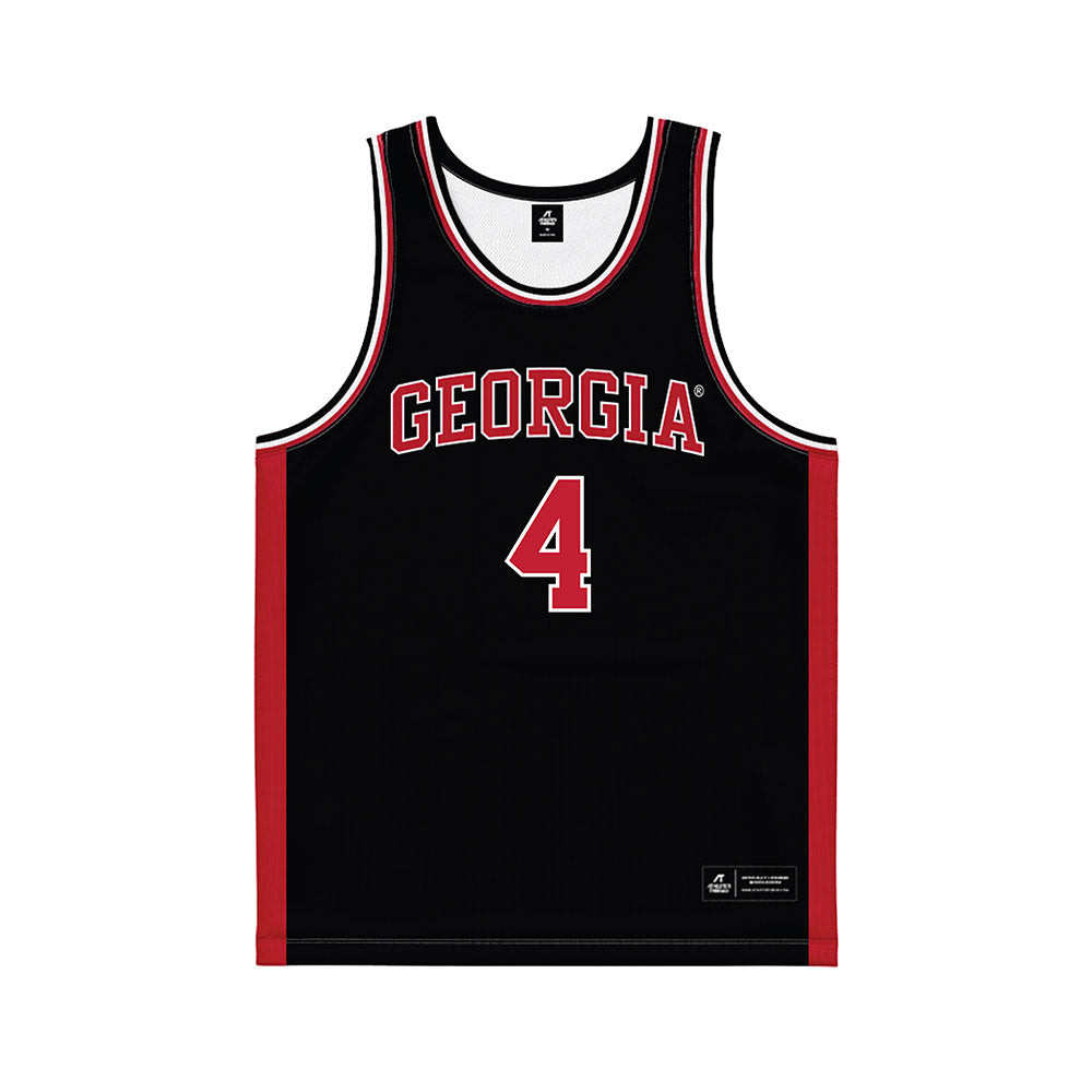 Georgia - NCAA Men's Basketball : Marcus Millender - Black Basketball Jersey-0