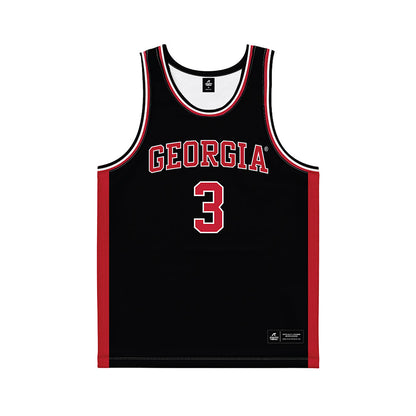 Georgia - NCAA Women's Basketball : Danielle Carnegie - Black Basketball Jersey-0