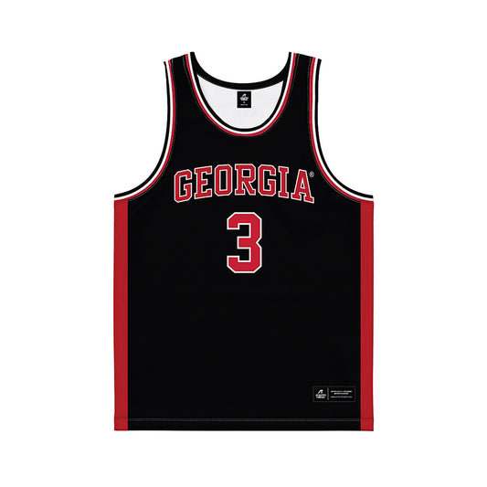 Georgia - NCAA Women's Basketball : Danielle Carnegie - Black Basketball Jersey-0