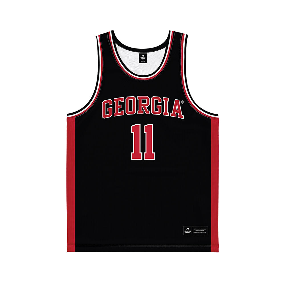 Georgia - NCAA Women's Basketball : Enjulina Gonzalez - Black Basketball Jersey-0