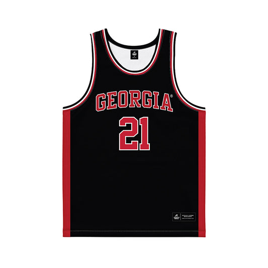 Georgia - NCAA Women's Basketball : Aicha Ndour - Black Basketball Jersey-0