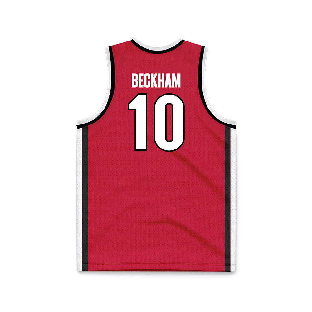 Georgia - NCAA Women's Basketball : Aubrey Beckham - Red Basketball Jersey-1