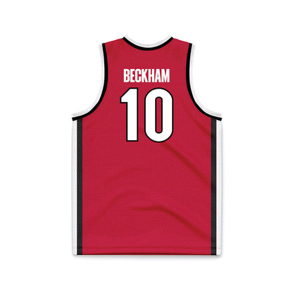 Georgia - NCAA Women's Basketball : Aubrey Beckham - Red Basketball Jersey-1