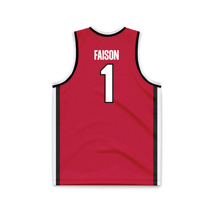 Georgia - NCAA Women's Basketball : Jocelyn Faison - Red Basketball Jersey-1