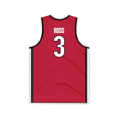 Georgia - NCAA Men's Basketball : Jordan Ross - Red Basketball Jersey-1