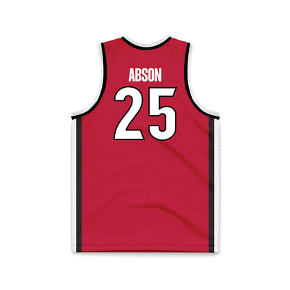 Georgia - NCAA Men's Basketball : Justin Abson - Red Basketball Jersey-1