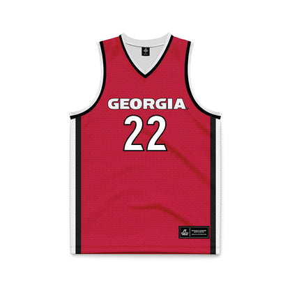 Georgia - NCAA Women's Basketball : Vera Ojenuwa - Red Basketball Jersey-0