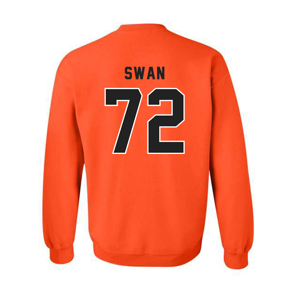 ECU - NCAA Football : Trevionte Swan - Classic Shersey Crewneck Sweatshirt-1