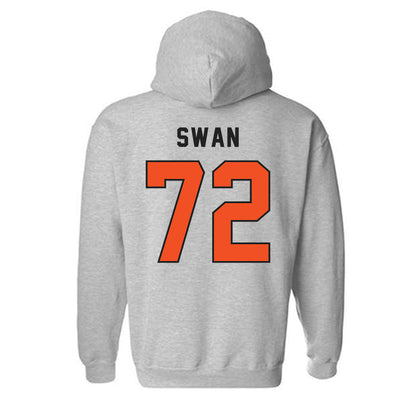 ECU - NCAA Football : Trevionte Swan - Classic Shersey Hooded Sweatshirt-1