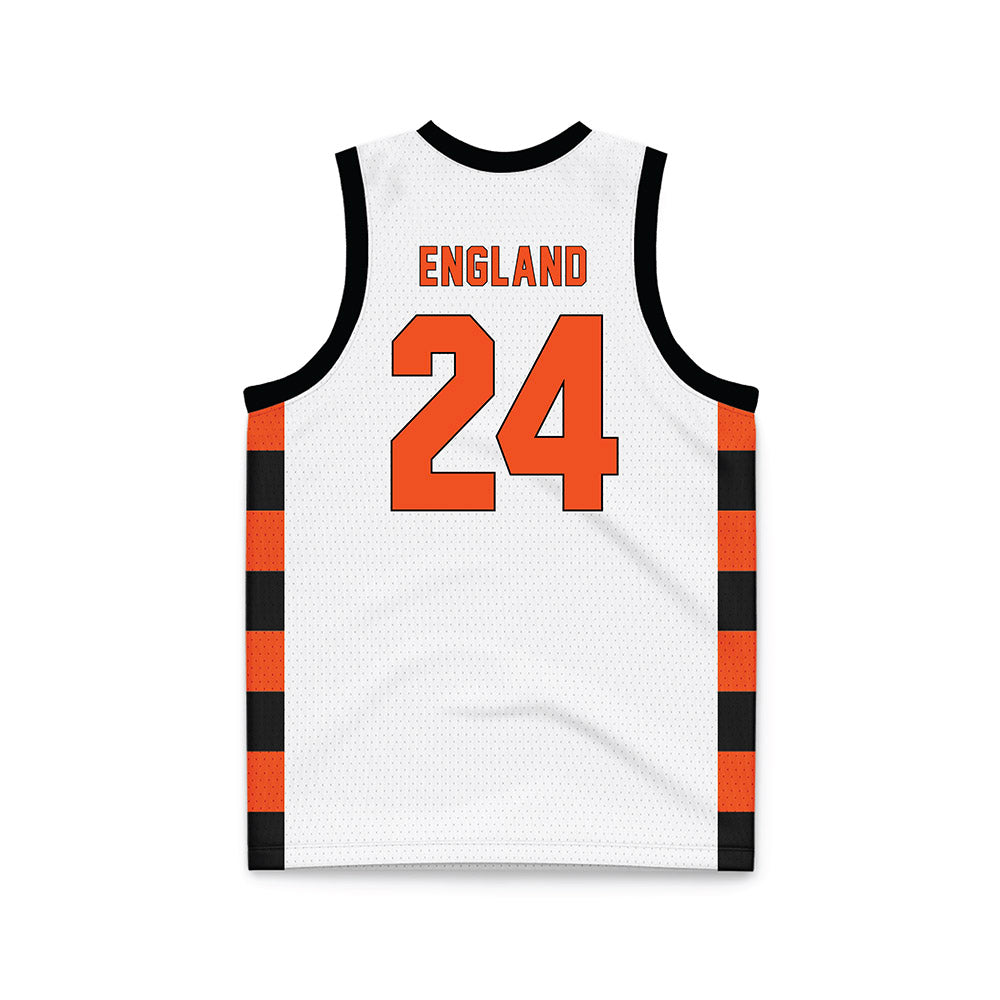 ECU - NCAA Men's Basketball : Jordan England - Basketball Jersey-1