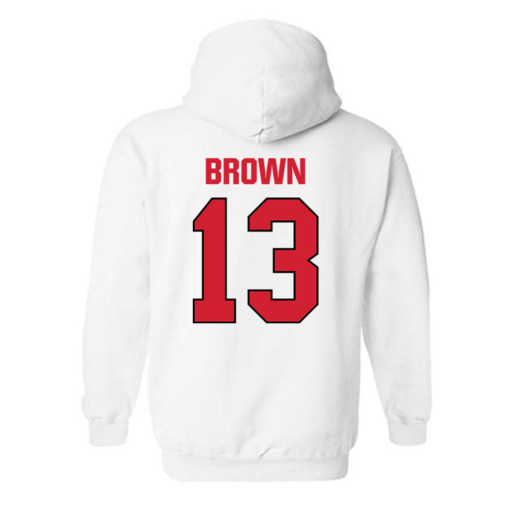 MSUM - NCAA Men's Basketball : Timaris Brown - Hooded Sweatshirt-1