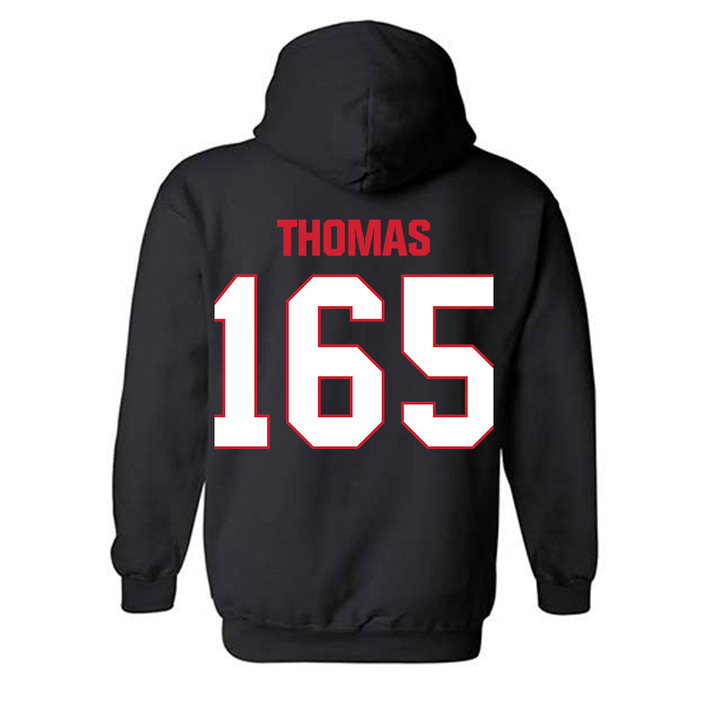 MSUM - NCAA Wrestling : Jacob Thomas - Classic Shersey Hooded Sweatshirt-2