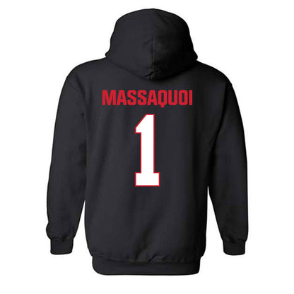 MSUM - NCAA Women's Basketball : Grace Massaquoi - Classic Shersey Hooded Sweatshirt-3