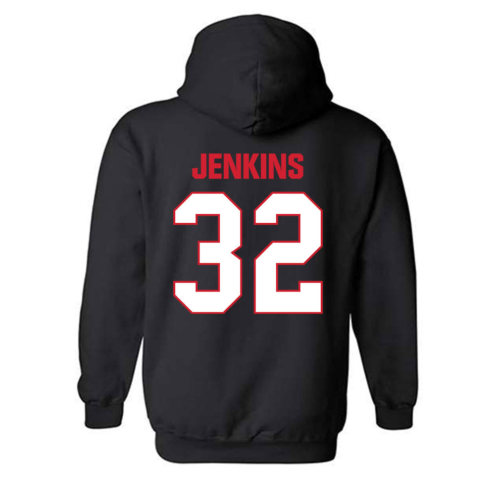 MSUM - NCAA Men's Basketball : Adam Jenkins - Classic Shersey Hooded Sweatshirt-2