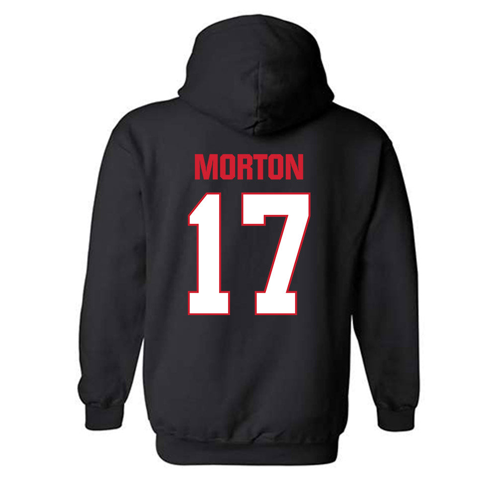 MSUM - NCAA Football : Dominic Morton - Classic Shersey Hooded Sweatshirt-3