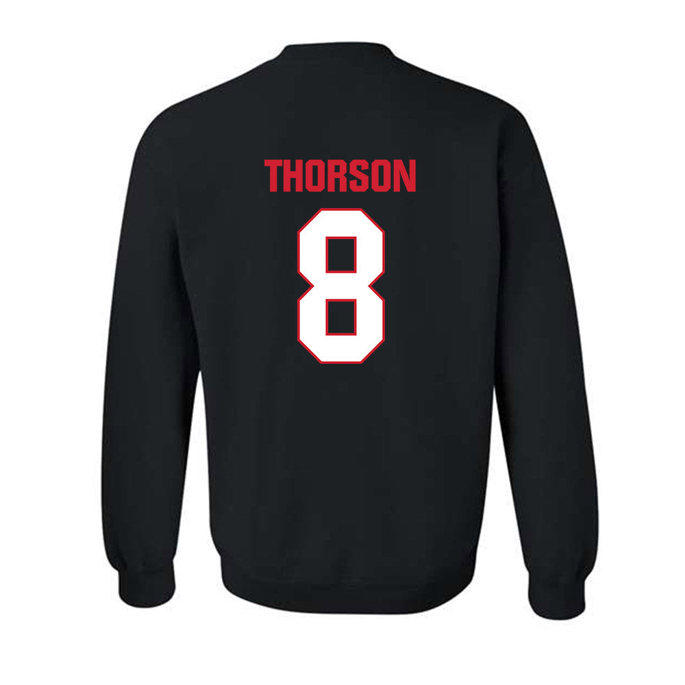 MSUM - NCAA Softball : Grace Thorson - Classic Shersey Crewneck Sweatshirt-2