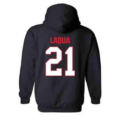MSUM - NCAA Women's Volleyball : Leah Laqua - Classic Shersey Hooded Sweatshirt-3