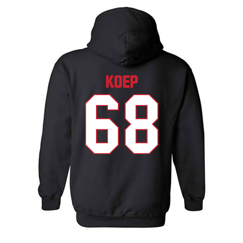 MSUM - NCAA Football : Zakary Koep - Classic Shersey Hooded Sweatshirt-3
