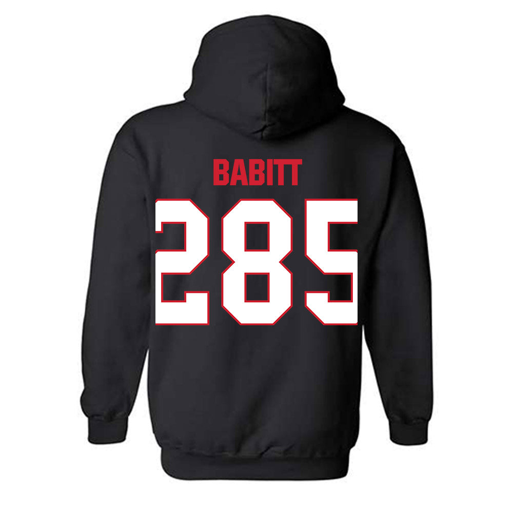 MSUM - NCAA Wrestling : Liam Babitt - Classic Shersey Hooded Sweatshirt-3