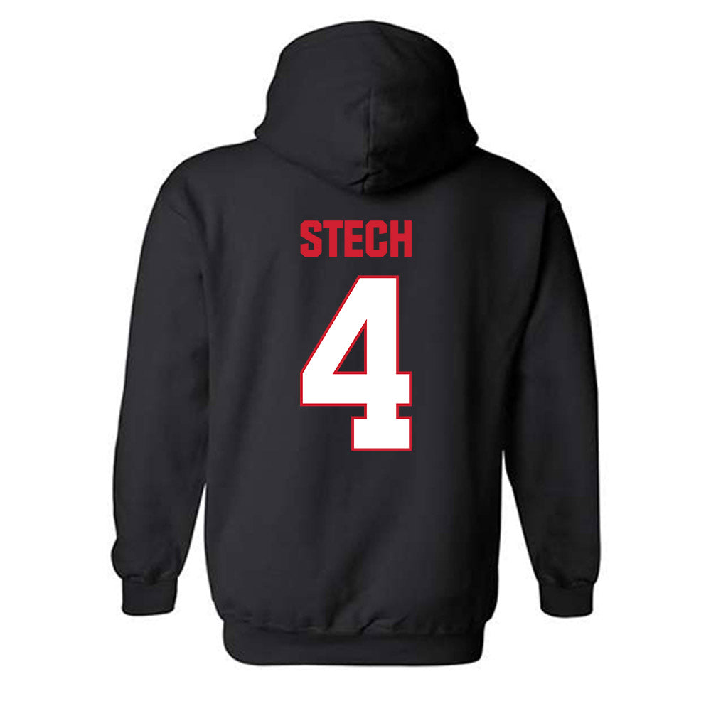 MSUM - NCAA Football : Tanner Stech - Classic Shersey Hooded Sweatshirt-3