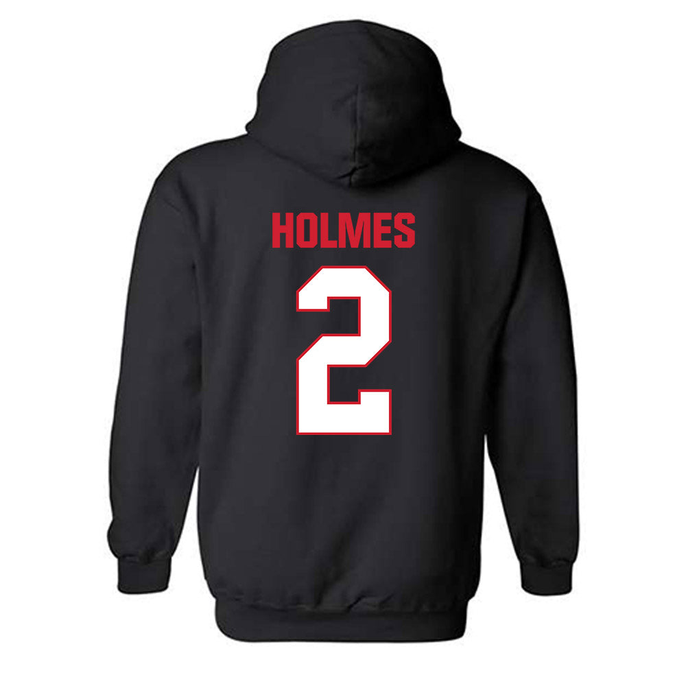 MSUM - NCAA Men's Basketball : Nashawn Holmes - Classic Shersey Hooded Sweatshirt-3
