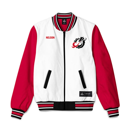 MSUM - NCAA Women's Cross Country : Livia Nelson - Bomber Jacket-0