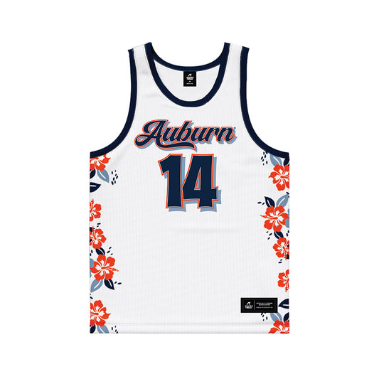 Auburn - NCAA Men's Basketball : Macdonald Opurum - Hawaiian Theme Basketball Jersey-0