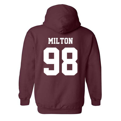 UWLAX - NCAA Football : Tate Milton - Classic Shersey Hooded Sweatshirt-1