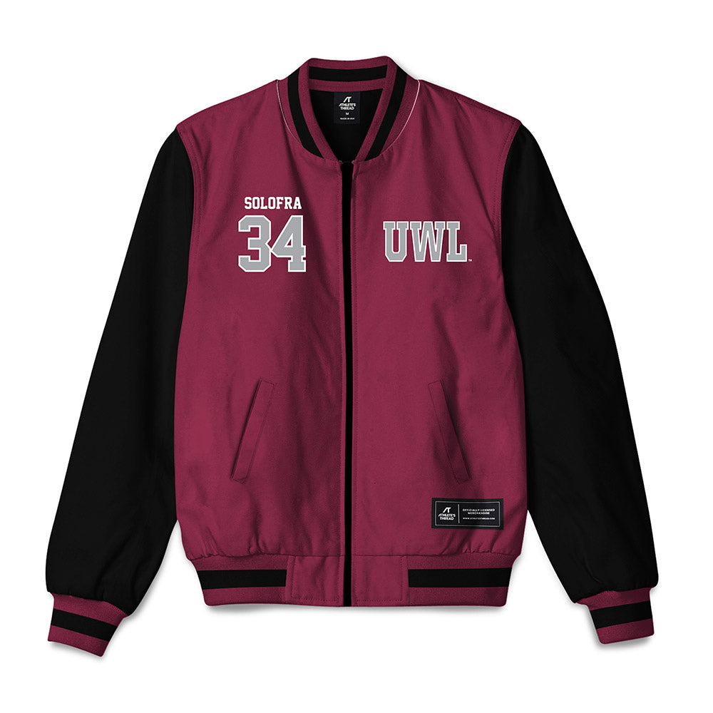 UWLAX - NCAA Football : Quinn Solofra - Bomber Jacket-0
