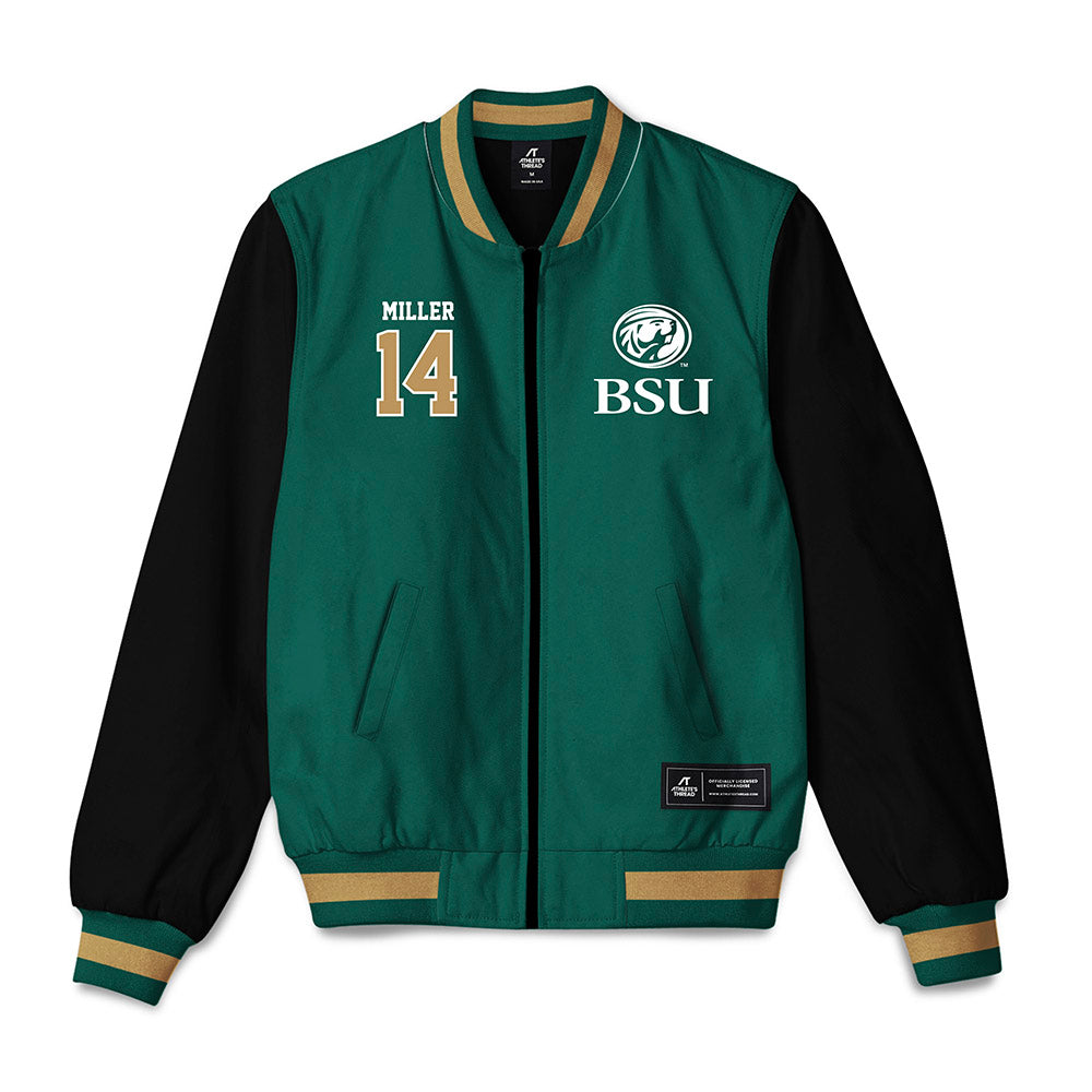 Bemidji State - NCAA Football : Kaleb Miller - Bomber Jacket-0