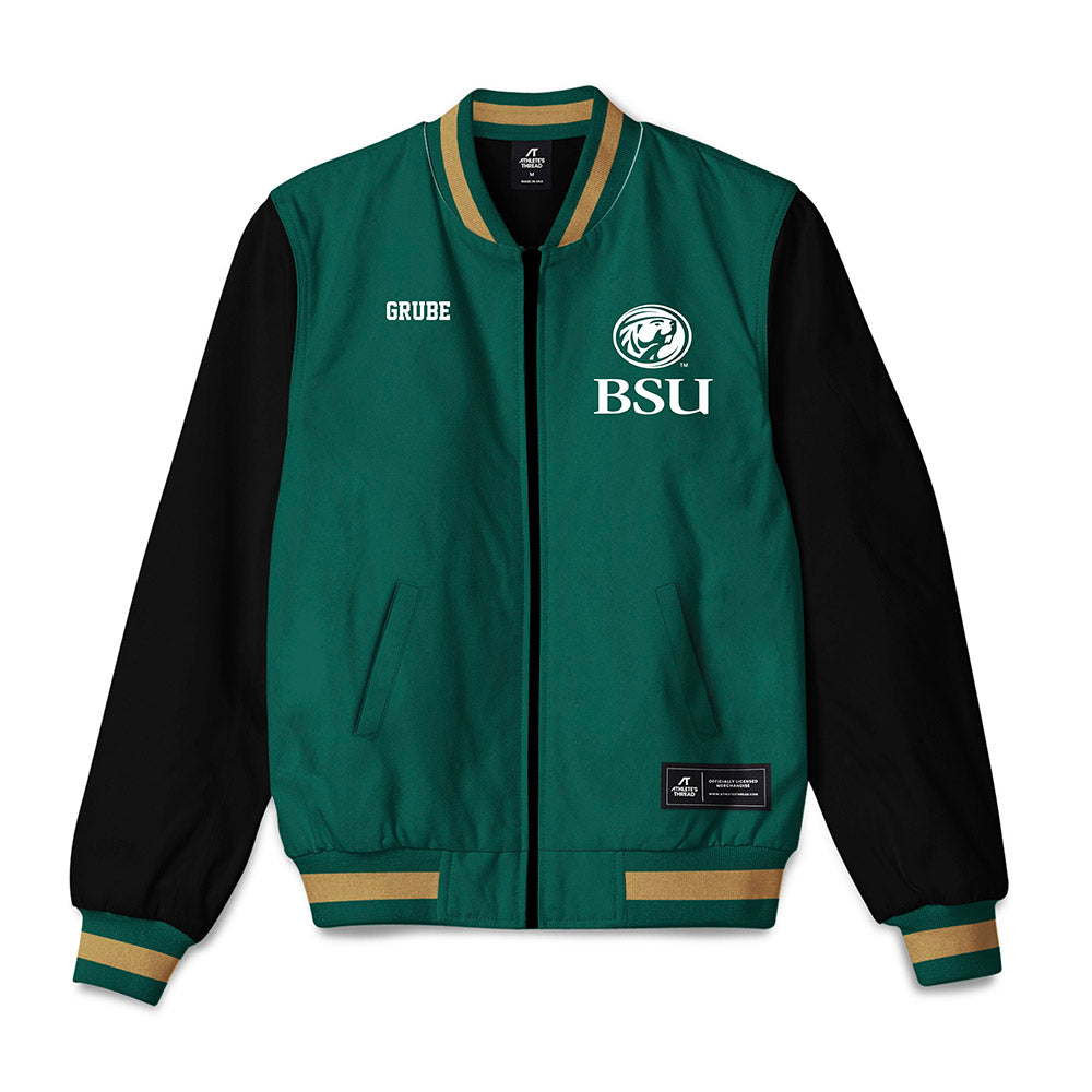 Bemidji State - NCAA Football : Keagan Grube - Bomber Jacket-0