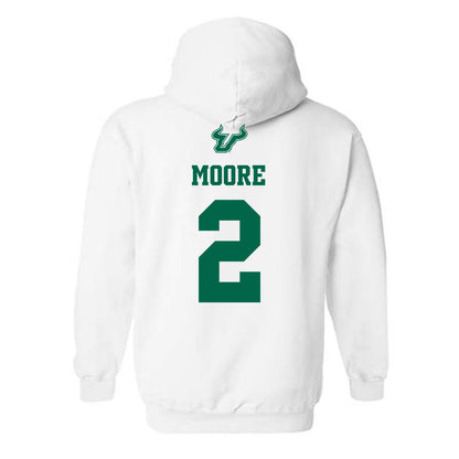 USF - NCAA Men's Basketball : Darren Moore - EDGE Classic Shersey Hooded Sweatshirt-1