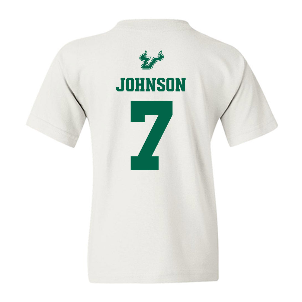 USF - NCAA Men's Basketball : Jayden Johnson - EDGE Classic Shersey Youth T-Shirt-1