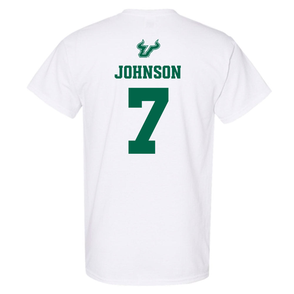 USF - NCAA Men's Basketball : Jayden Johnson - EDGE Classic Shersey T-Shirt-1