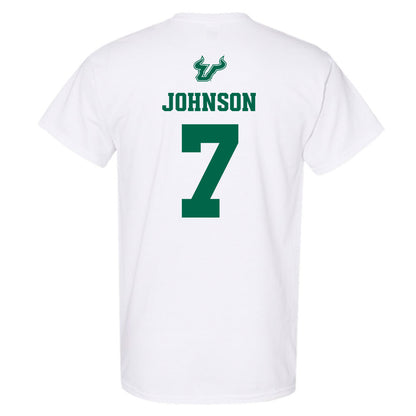 USF - NCAA Men's Basketball : Jayden Johnson - EDGE Classic Shersey T-Shirt-1