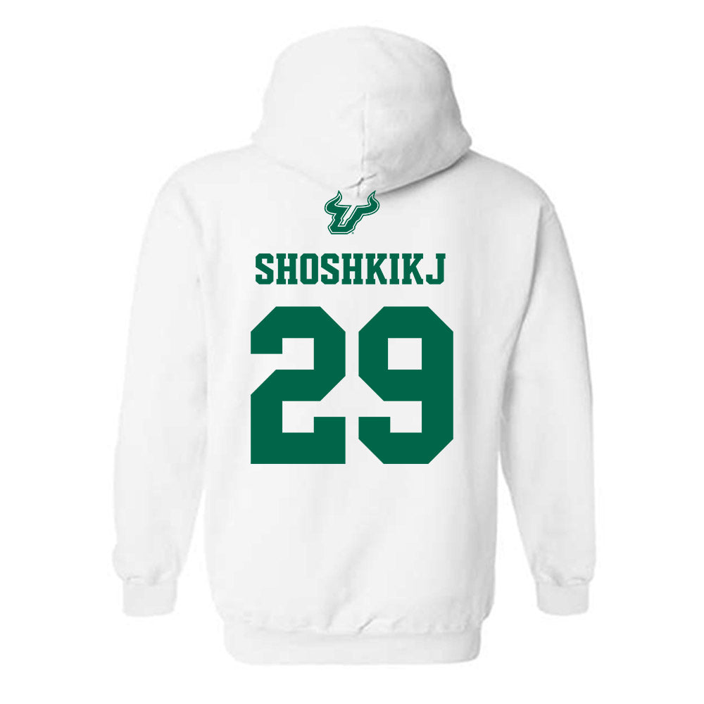 USF - NCAA Men's Basketball : Andrej Shoshkikj - EDGE Classic Shersey Hooded Sweatshirt-1