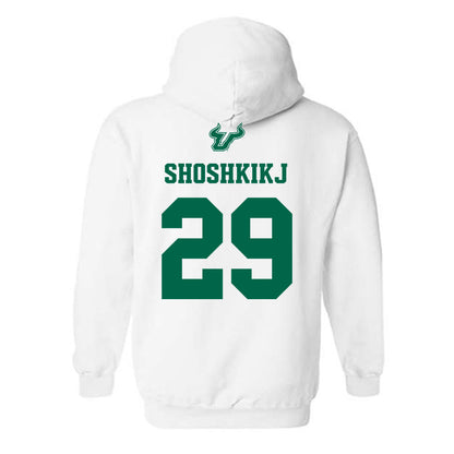 USF - NCAA Men's Basketball : Andrej Shoshkikj - EDGE Classic Shersey Hooded Sweatshirt-1