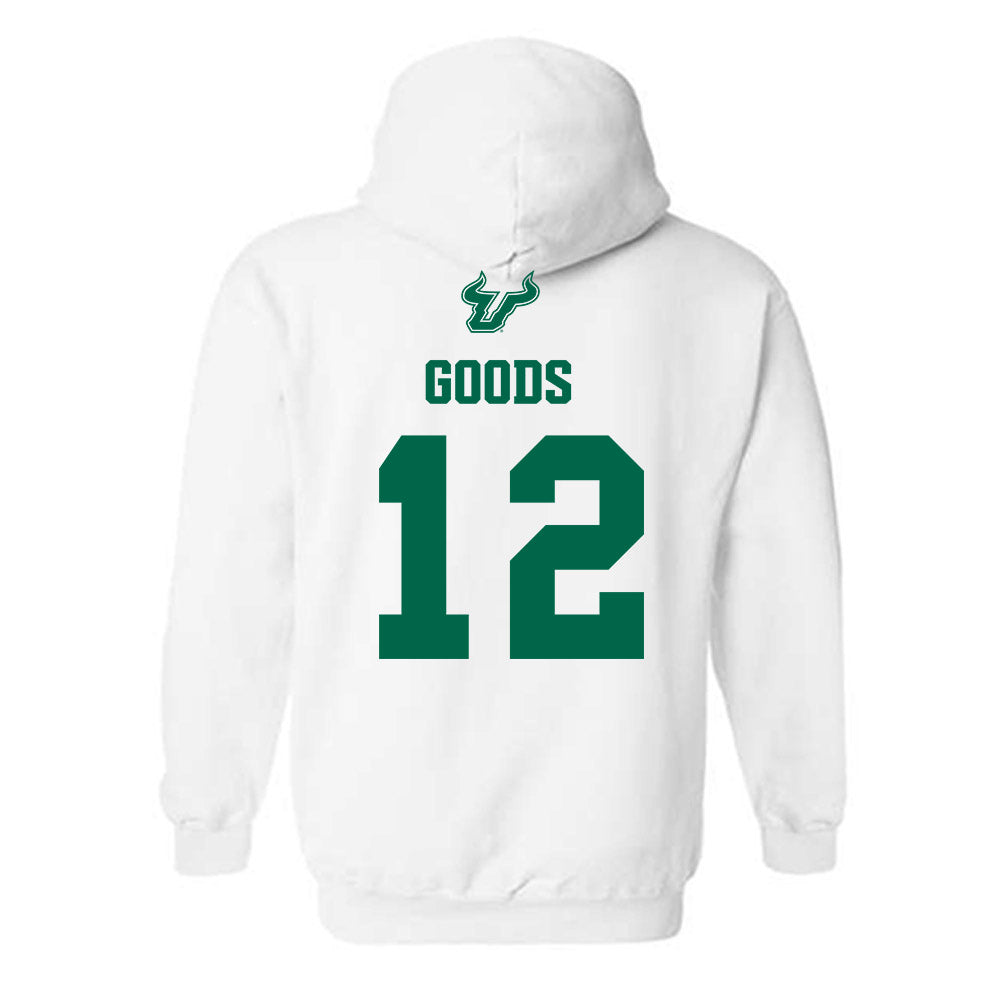 USF - NCAA Men's Basketball : Richard Goods - EDGE Classic Shersey Hooded Sweatshirt-1