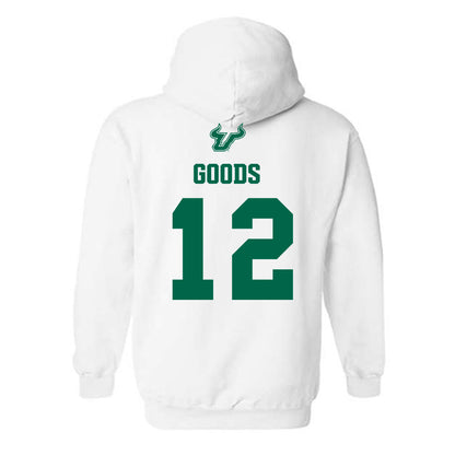 USF - NCAA Men's Basketball : Richard Goods - EDGE Classic Shersey Hooded Sweatshirt-1