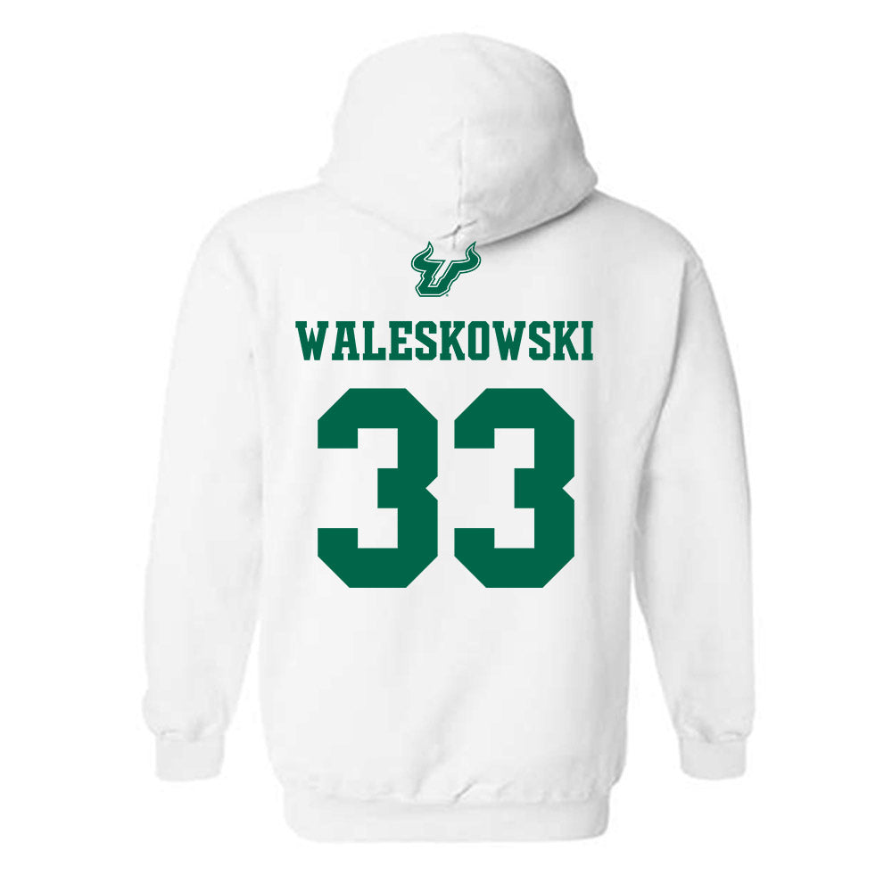 USF - NCAA Men's Basketball : Donovan Waleskowski - EDGE Classic Shersey Hooded Sweatshirt-1