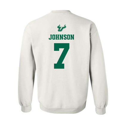 USF - NCAA Men's Basketball : Jayden Johnson - EDGE Classic Shersey Crewneck Sweatshirt-1