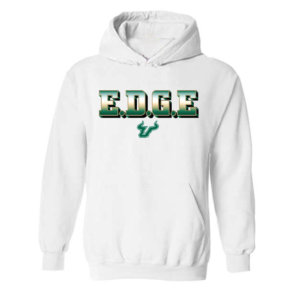 USF - NCAA Men's Basketball : Donovan Waleskowski - EDGE Classic Shersey Hooded Sweatshirt-0