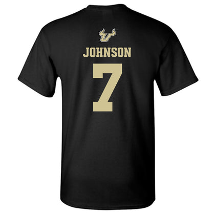 USF - NCAA Men's Basketball : Jayden Johnson - EDGE Classic Shersey T-Shirt-1
