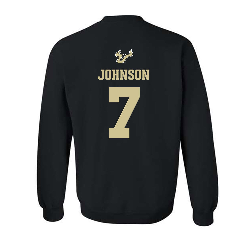 USF - NCAA Men's Basketball : Jayden Johnson - EDGE Classic Shersey Crewneck Sweatshirt-1
