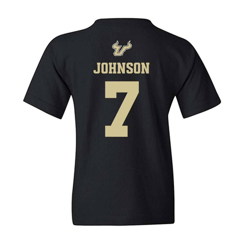 USF - NCAA Men's Basketball : Jayden Johnson - EDGE Classic Shersey Youth T-Shirt-1