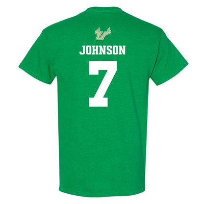 USF - NCAA Men's Basketball : Jayden Johnson - EDGE Classic Shersey T-Shirt-1