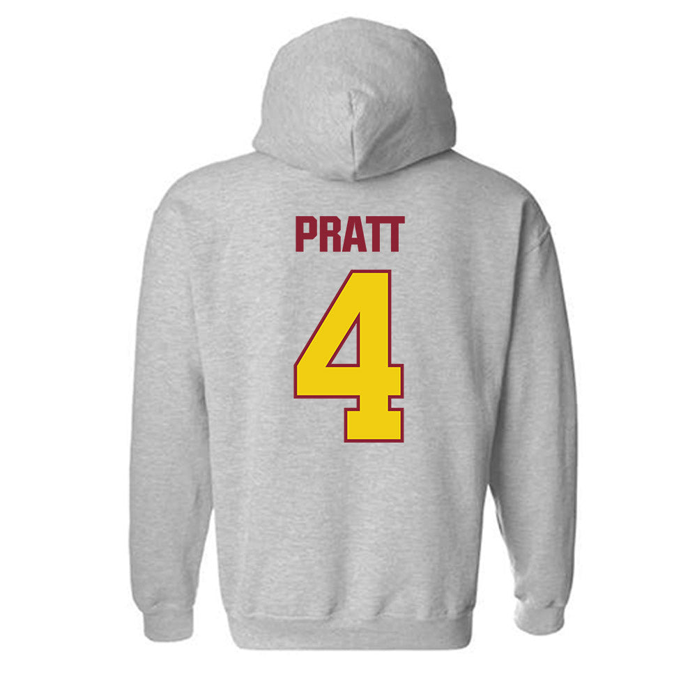 Calvin - NCAA Men's Ice Hockey : Holden Pratt - Classic Shersey Hooded Sweatshirt-1